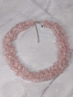 Artisan Crafted Rose Quartz Necklace